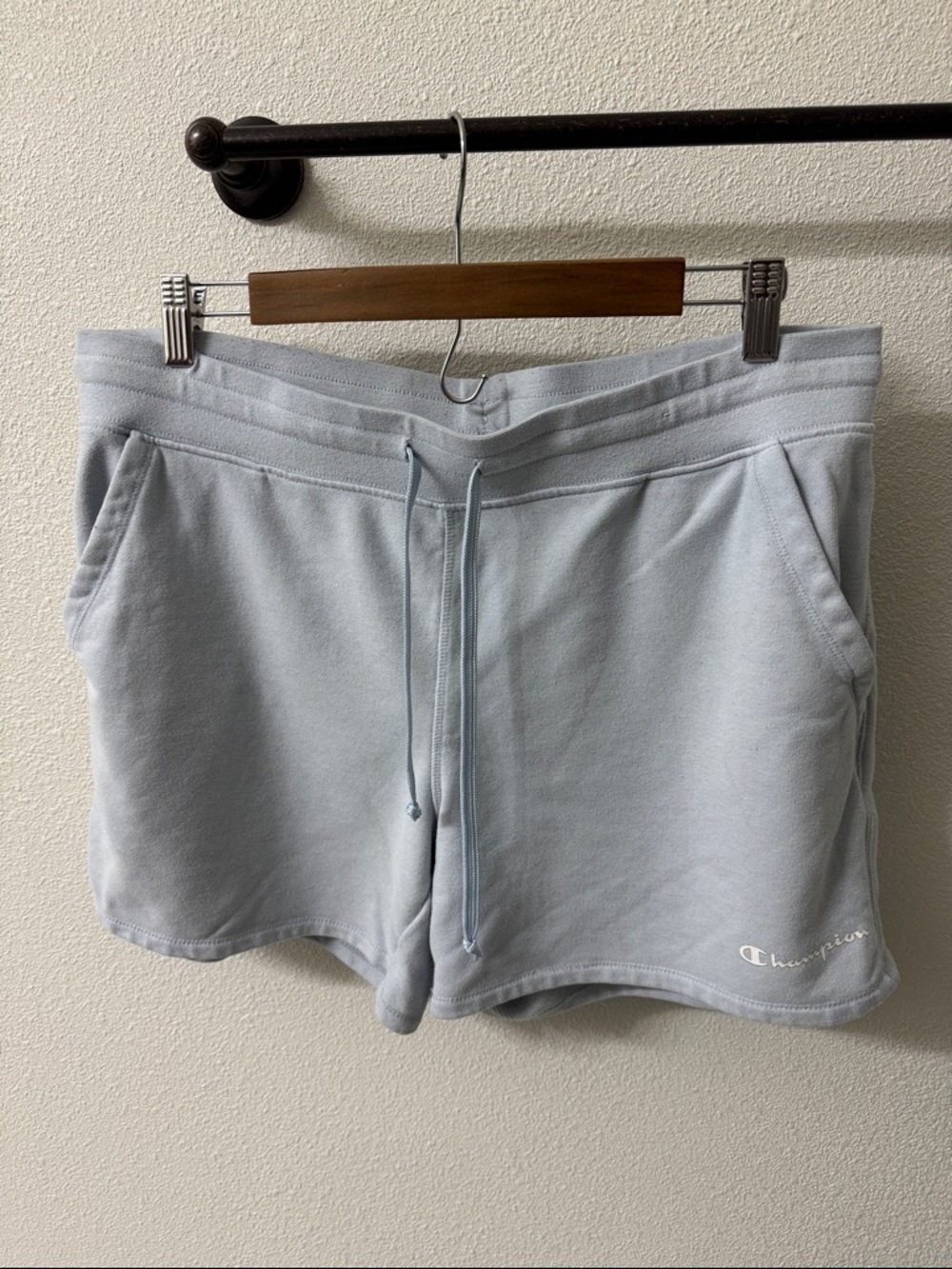 Champion Light Blue Drawstring Lounge Shorts